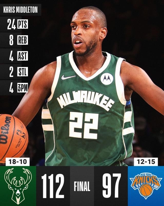 星空体育官网-轻取纽约近14战12胜！雄鹿悄悄杀回东部第二